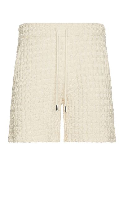 OAS OAS Ecru Porto Waffle Shorts