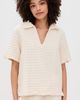 OAS OAS Jaffa Waffle Shirt Ecru XS - 2