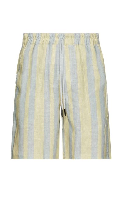 OAS OAS Mist Strata Nicola Linen Shorts