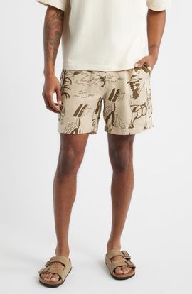 OAS OAS Poplan Porto Linen Drawstring Shorts