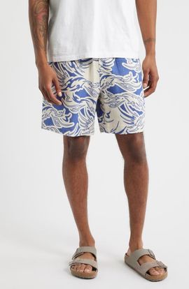 OAS OAS Rogue Porto Linen Drawstring Shorts