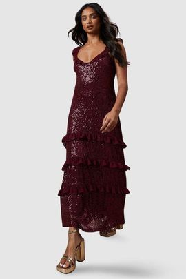 green emerald velvet dress Rent REBECCA VALLANCE Orchid Oasis Strap Gown – Dress for a Night