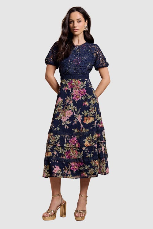 Oasis Oasis Petite Lace Bodice Midi Dress