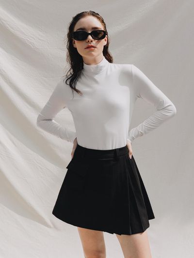 OBER GOLF & SPORTS Basic Layered T-Shirt Golf [WHITE]