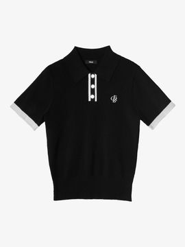 OBER GOLF & SPORTS Coloring Skashi Knit Golf [Pink/Black]