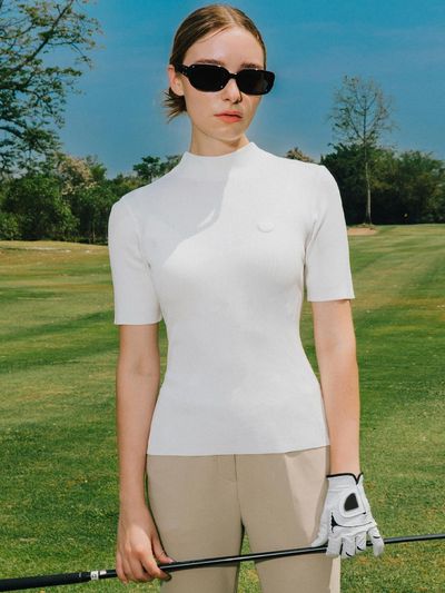 OBER GOLF & SPORTS Cool Base Layer Knitwear Golf [WHITE]