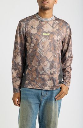 Obey Obey Basecamp Nature Print Graphic Long Sleeve T-Shirt