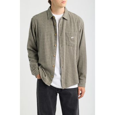 Obey Obey Bigwig Jack Plaid Cotton Button-Up Shirt