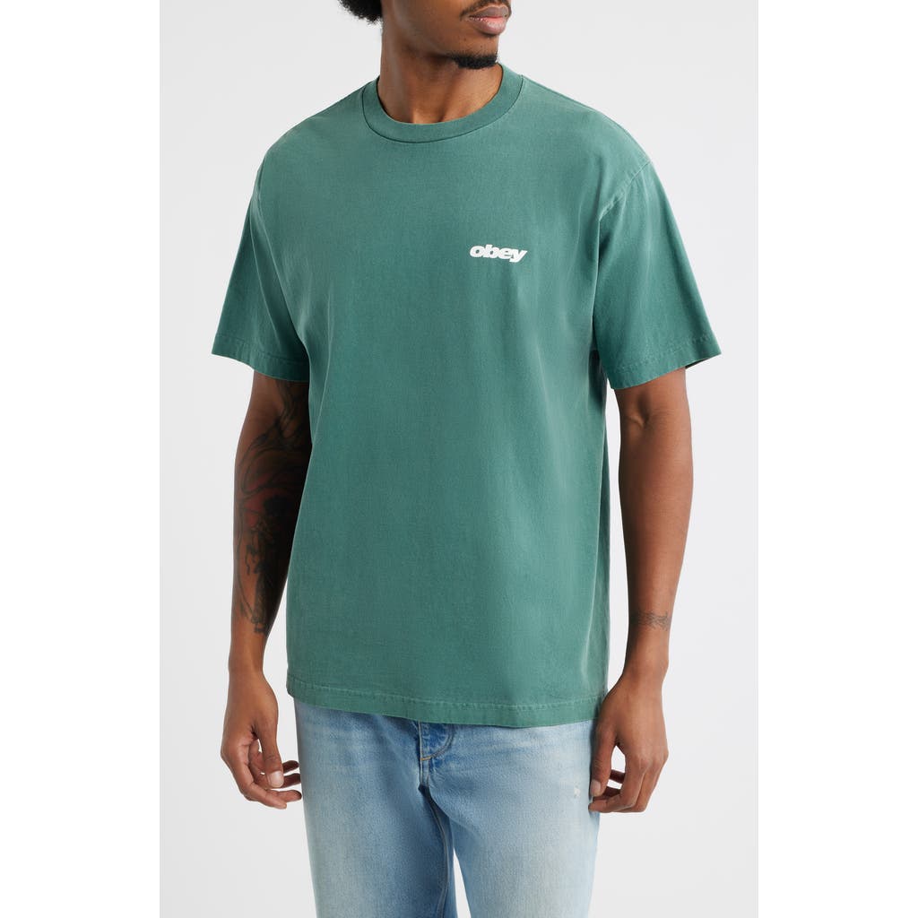Obey Obey Bounce Cotton Graphic T-Shirt