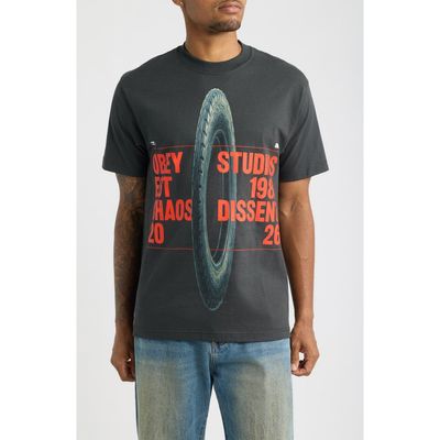 Obey Obey Chaos Dissent Graphic Cotton T-Shirt