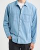Obey Obey Charlie Cotton Denim Button-Up Top - 4