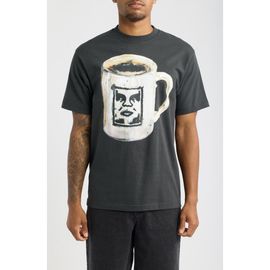 Obey Obey Coffee Cup Graphic T-Shirt