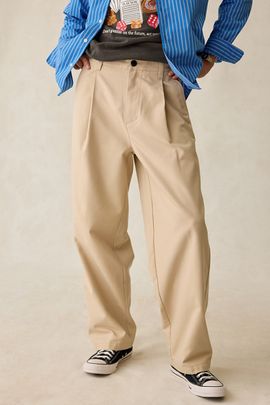 OBEY OBEY Dean Pleated Pant in Cement, Men's at Urban Outfitters