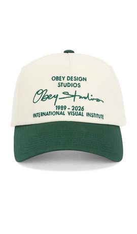Obey Obey Design Studio 5 Panel Strapback Hat