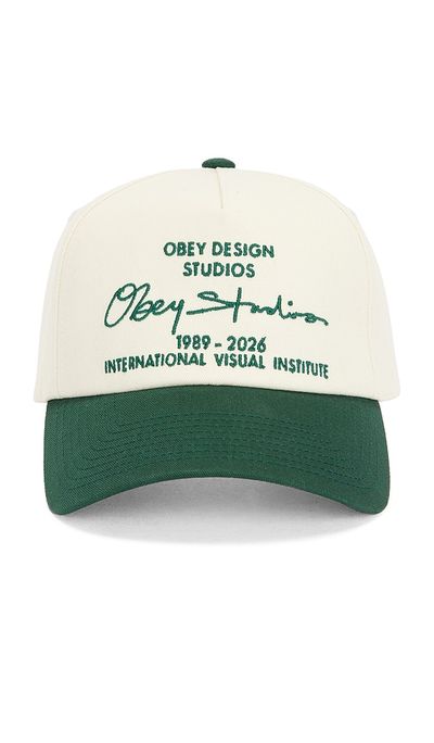 Obey Obey Design Studio 5 Panel Strapback Hat