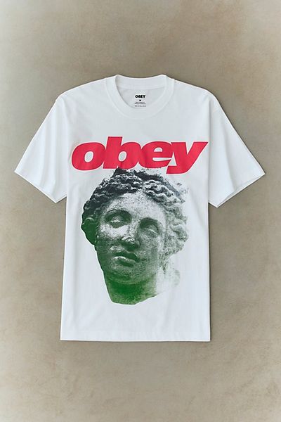 OBEY OBEY Estruscan Graphic Tee in White, Men's at Urban Outfitters