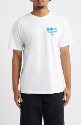 Obey Obey Joy & Pain Cotton Graphic T-Shirt