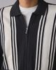 OBEY OBEY Matt Zip Up Polo Collar Sweater in Black, Men's at Urban Outfitters - 4