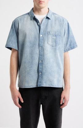 Obey Obey Owens Short Sleeve Denim Shirt