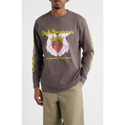 Obey Obey Soundscapes Cotton Graphic Long Sleeve T-Shirt