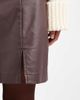 Object Object coated leather-look mini skirt in chocolate brown - 2