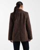 Object Object cozy textured oversized blazer style jacket in dark brown - 4