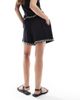 Object Object embroidered jersey shorts in black - part of a set - 4