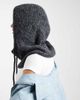 Object Object knit balaclava in dark gray melange - 2