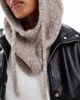 Object Object knitted balaclava in beige melange-Neutral - 3