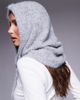 Object Object knitted balaclava in light gray melange - 2