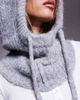 Object Object knitted balaclava in light gray melange - 3