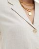 Object Object linen touch shirt in cream - part of a set-White - 3