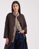 Object Object long quilted coat in chocolate brown - 2