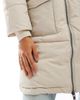 Object Object longline hooded puffer jacket in silver gray-White - 3