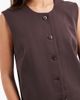 Object Object o-neck vest in chocolate - part of a set-Brown - 4