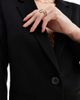 Object Object one button blazer in black - 4