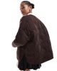 Object Object onion quilted front pocket bomber jacket in brown - 2