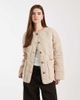 Object Object onion quilted front pocket bomber jacket in humus-Neutral - 1