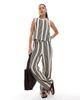 Object Object open knit sleeveless top in black and white stripes - part of a set - 4