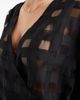 Object Object oversized wrap front sheer blouse in black checkerboard pattern - 2