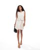 Object Object premium crochet top with applique in cream - part of a set-White - 3