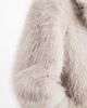 Object Object premium faux fur maxi coat in cream-White - 4