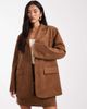 Object Object premium faux suede blazer in camel - part of a set-Neutral - 1
