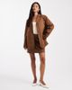 Object Object premium faux suede blazer in camel - part of a set-Neutral - 2