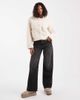 Object Object premium fluffy borg duffle style cropped jacket in cream-White - 3