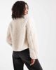 Object Object premium fluffy borg duffle style cropped jacket in cream-White - 4