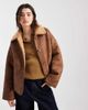 Object Object premium reversible soft cozy borg jacket in light brown - 1