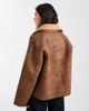 Object Object premium reversible soft cozy borg jacket in light brown - 4