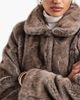 Object Object premium super soft faux fur cropped jacket in light brown - 2