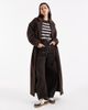 Object Object premium wool blend formal maxi coat in chocolate brown - 1